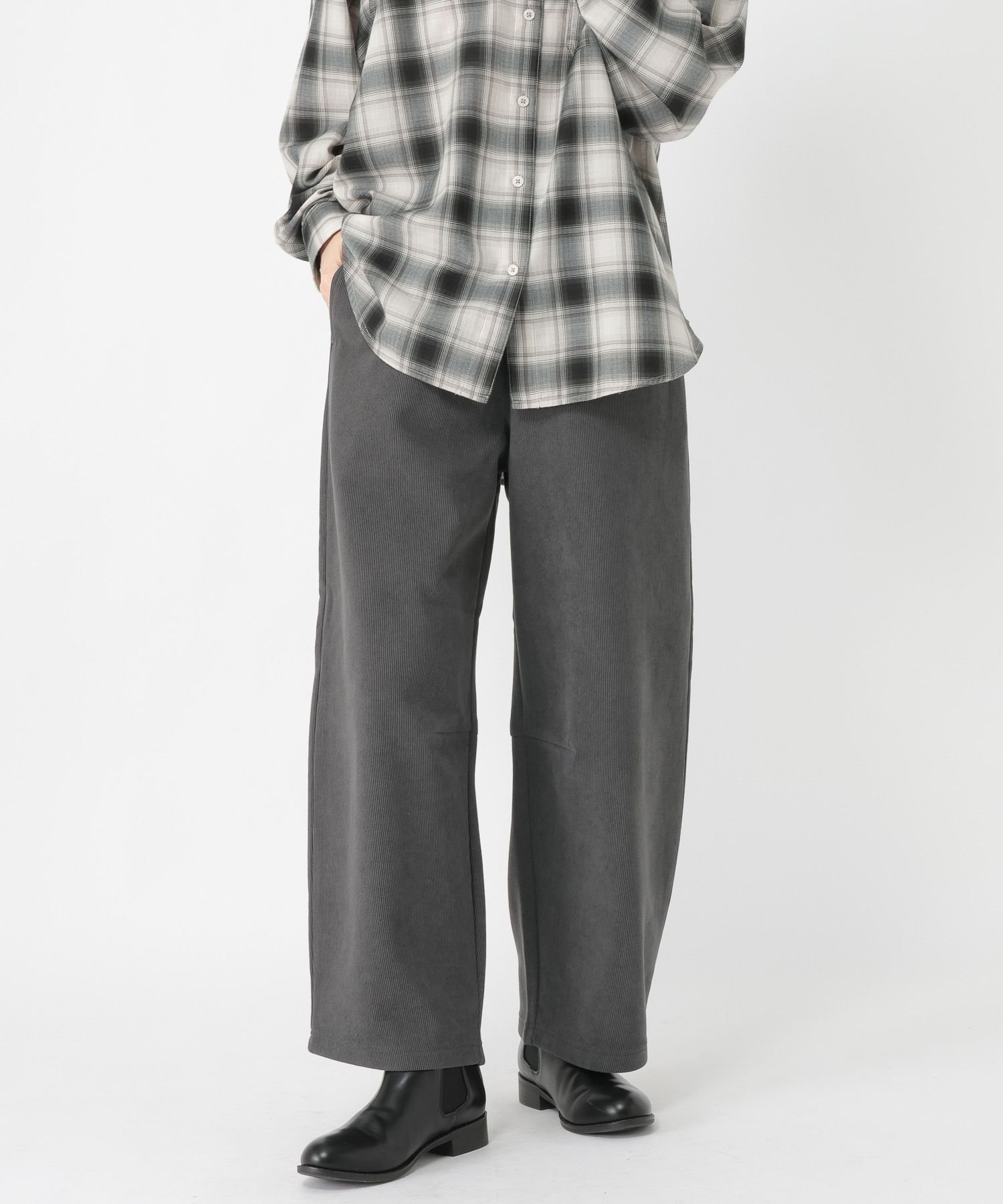 【スタディオ クリップ/studio CLIP】のボンディングカーブパンツ インテリア・キッズ・メンズ・レディースファッション・服の通販 founy(ファニー) ファッション Fashion レディースファッション Fashion for Women パンツ Pants & Trousers おすすめ Recommended / Our Picks カットソー Cut and Sewn Top タイツ Tights, Legwear ビッグ Big, Oversized ボトム Bottoms, Lower Wear ルーズ Loose, Oversized レギンス Leggings, Stretch Pants 冬 Winter / This Winter チャコール18|ID: prp329100004825900 ipo3291000000035109282