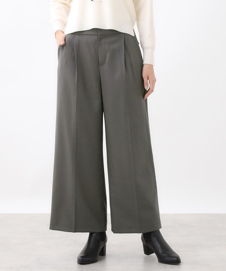 【リフレクト/Reflect】の【腰周りすっきり◎】ワイドクロップドパンツ インテリア・キッズ・メンズ・レディースファッション・服の通販 founy(ファニー) 　ファッション　Fashion　レディースファッション　Fashion for Women　パンツ　Pants & Trousers　スマート　Smart, Elegant　フェルト　Felt, Felt Fabric　ポケット　Pocket, Pocket Detail　ワイド　Wide, Wide Fit　トープ|ID: prp329100004825904 ipo3291000000035109348