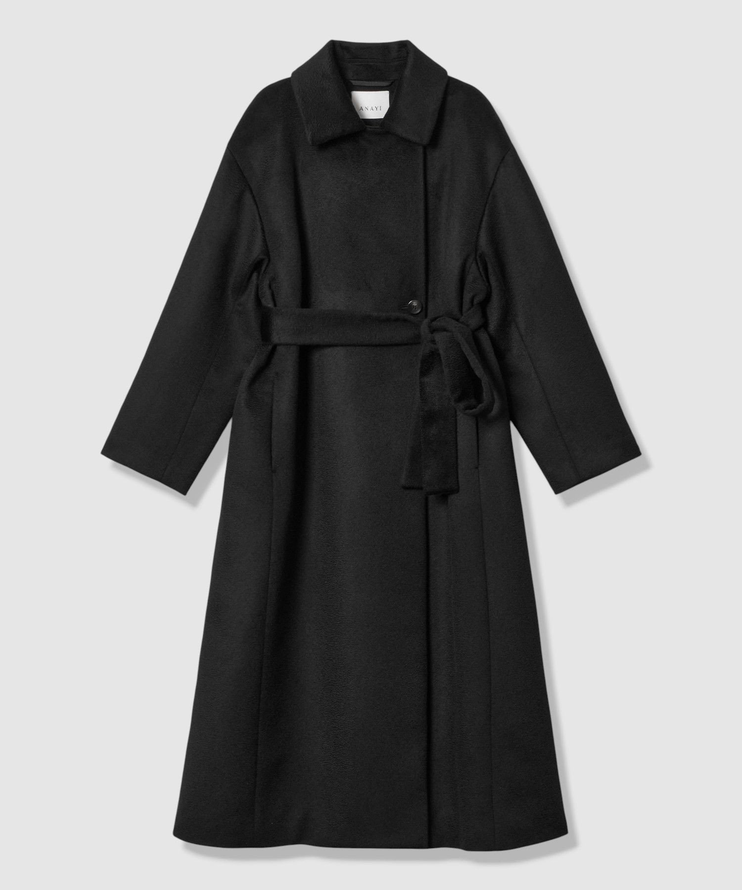 【アナイ/ANAYI】のカシミヤステンカラーコート インテリア・キッズ・メンズ・レディースファッション・服の通販 founy(ファニー) 　ファッション　Fashion　レディースファッション　Fashion for Women　アウター　Coat / Outerwear Collection　コート・ロングコート・ピーコート　Long Coats, Peacoats & More　ウェーブ　Wavy Pattern　サテン　Satin, Glossy Fabric　ショルダー　Shoulder, Shoulder Strap　スマート　Smart, Elegant　ドロップ　Drop Shoulder, Dropped Style　フォルム　Silhouette, Form　フロント　Front, Front Design　ラグジュアリー　Luxury, Elegant　A/W・秋冬　Autumn/Winter　再入荷　Restock / Back in Stock　エレガント 上品　Elegant　black|ID: prp329100004825935 ipo3291000000035168338