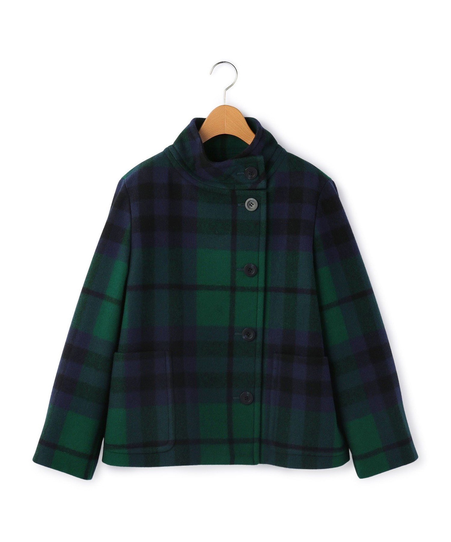 【キース/KEITH】のキースチェックコート 人気、トレンドファッション・服の通販 founy(ファニー) 　ファッション　Fashion　レディースファッション　Fashion for Women　アウター　Coat / Outerwear Collection　コート・ロングコート・ピーコート　Long Coats, Peacoats & More　アシンメトリー　Asymmetrical Style　スタイリッシュ　Stylish, Fashionable　スタンド　Stand Collar, Upright Stand　チェック　Check, Plaid, Tartan　バランス　Balance, Style Balance　フロント　Front, Front Design　ボトム　Bottoms, Lower Wear　ポケット　Pocket, Pocket Detail　A/W・秋冬　Autumn/Winter　 other-1|ID: prp329100004825949 ipo3291000000035216649