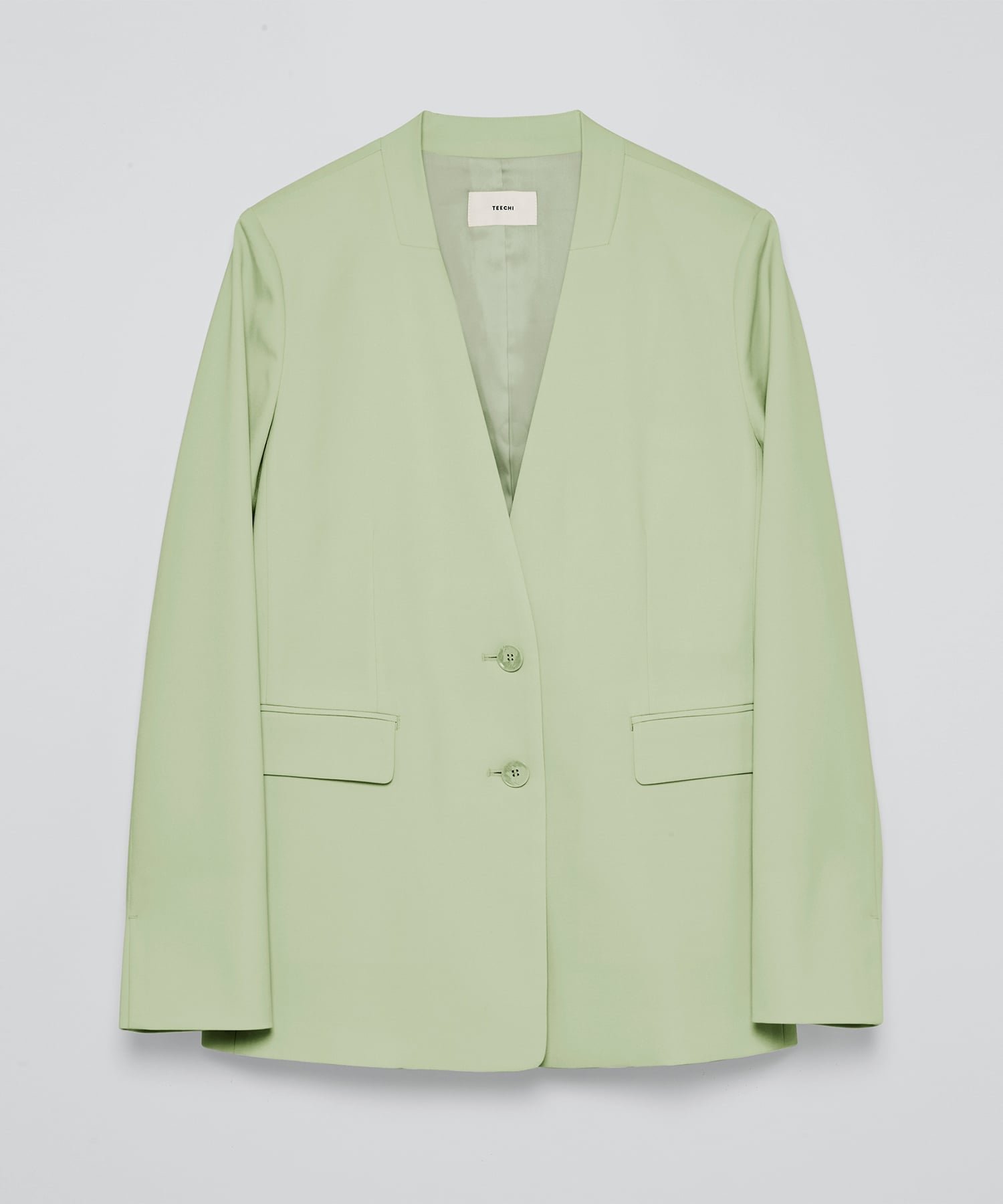 【ティーチ/TEECHI】のストレッチノーカラージャケット インテリア・キッズ・メンズ・レディースファッション・服の通販 founy(ファニー) ファッション Fashion レディースファッション Fashion for Women アウター Coat / Outerwear Collection レディースジャケット・軽アウター Jackets ノーカラージャケット / シンプル上品コーデ Collarless Jackets コンパクト Compact, Small Size ジャケット Jacket, Outerwear ストレッチ Stretch, Stretchy Fabric スマート Smart, Elegant セットアップ Set-Up, Coordinated Outfit デスク Desk, Work Desk バランス Balance, Style Balance ポケット Pocket, Pocket Detail ワーク Workwear, Utility Style エレガント 上品 Elegant ビジネス 仕事 通勤 Business / Work / Commuting GREEN|ID: prp329100004825958 ipo3291000000035110159