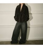 【ルシェル ブルー/LE CIEL BLEU】のフェイクミンクピーコート / Faux Mink Peacoat 人気、トレンドファッション・服の通販 founy(ファニー) ファッション Fashion レディースファッション Fashion for Women アウター Coat / Outerwear Collection コート・ロングコート・ピーコート Long Coats, Peacoats & More Pコート Pea Coats クラシック Classic, Timeless Style スクエア Square, Square Shape フェイクファー Faux Fur, Imitation Fur ポケット Pocket, Pocket Detail モダン Modern, Contemporary 冬 Winter / This Winter thumbnail グレー|ID: prp329100004825961 ipo3291000000035110204