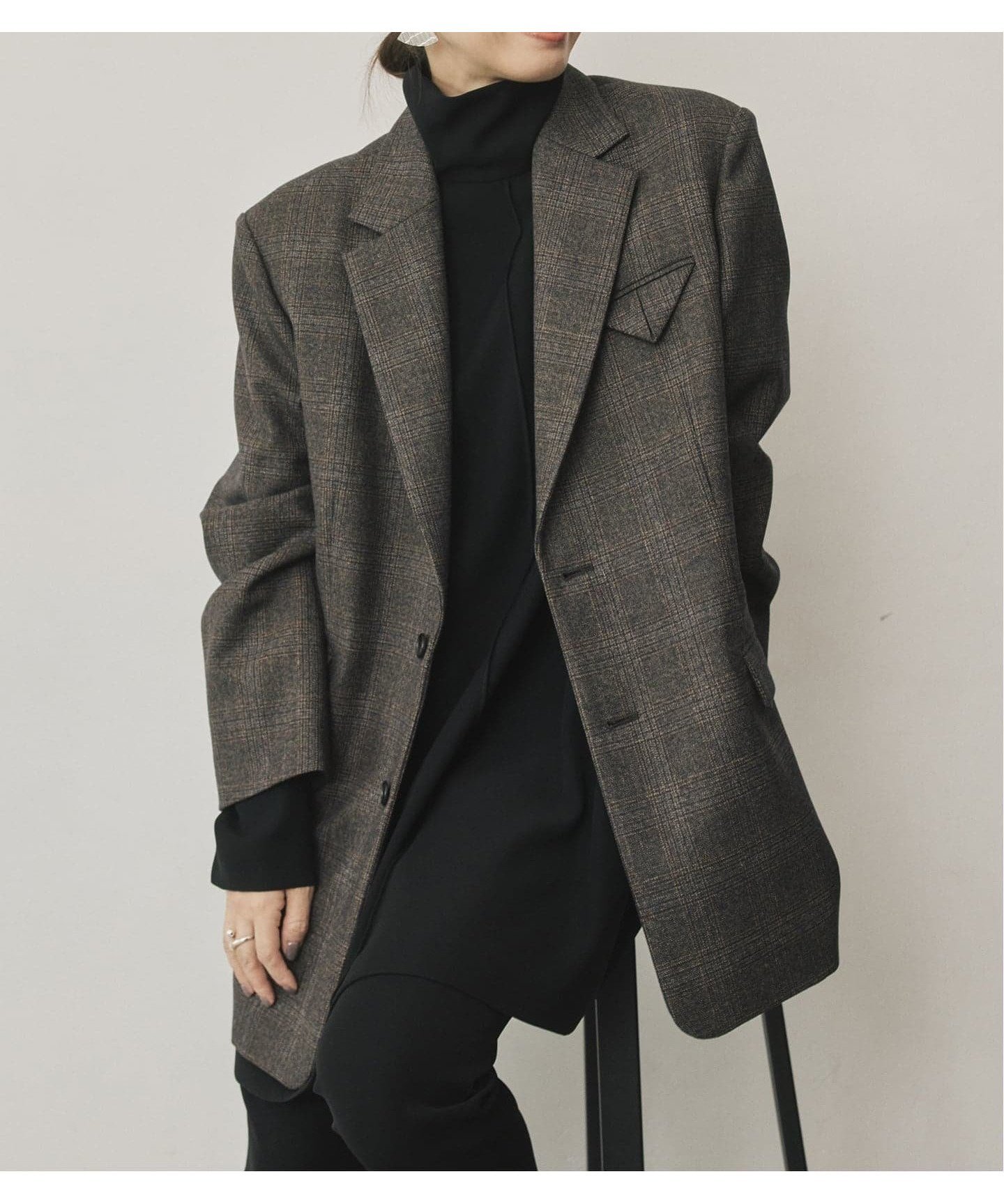 【ヴェルメイユ パー イエナ/VERMEIL par iena】のwoolテーラードジャケット インテリア・キッズ・メンズ・レディースファッション・服の通販 founy(ファニー) ファッション Fashion レディースファッション Fashion for Women アウター Coat / Outerwear Collection レディースジャケット・軽アウター Jackets テーラードジャケット / 通勤・きれいめスタイル Tailored Jackets & Blazers 2025年 2025 2025-2026秋冬・A/W Autumn/Winter 2025–26 AW25–26 キュプラ Cupro, Eco Fabric ジャケット Jacket, Outerwear セットアップ Set-Up, Coordinated Outfit ダウン Down, Puffer チェック Check, Plaid, Tartan バランス Balance, Style Balance パターン Pattern, Design Print フォーマル Formal, Dressy 別注 Limited Edition, Custom Order 無地 Plain, Solid Color ブラウンベース|ID: prp329100004825965 ipo3291000000035110242