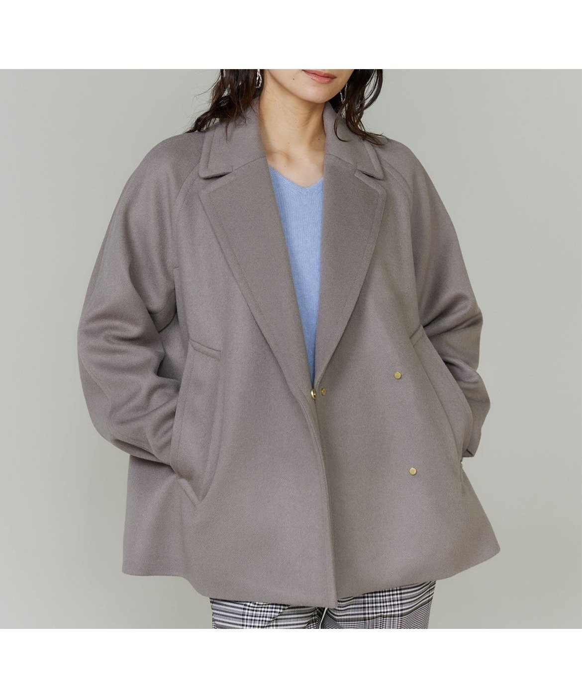 【イネド/INED】のPコート 人気、トレンドファッション・服の通販 founy(ファニー) 　ファッション　Fashion　レディースファッション　Fashion for Women　アウター　Coat / Outerwear Collection　コート・ロングコート・ピーコート　Long Coats, Peacoats & More　Pコート　Pea Coats　コンパクト　Compact, Small Size　今季　This Season, Current Season　スマート　Smart, Elegant　スリーブ　Sleeve, Long Sleeve / Short Sleeve　バランス　Balance, Style Balance　ポケット　Pocket, Pocket Detail　ミドル　Middle Length, Mid Height　 other-1|ID: prp329100004825969 ipo3291000000035215844