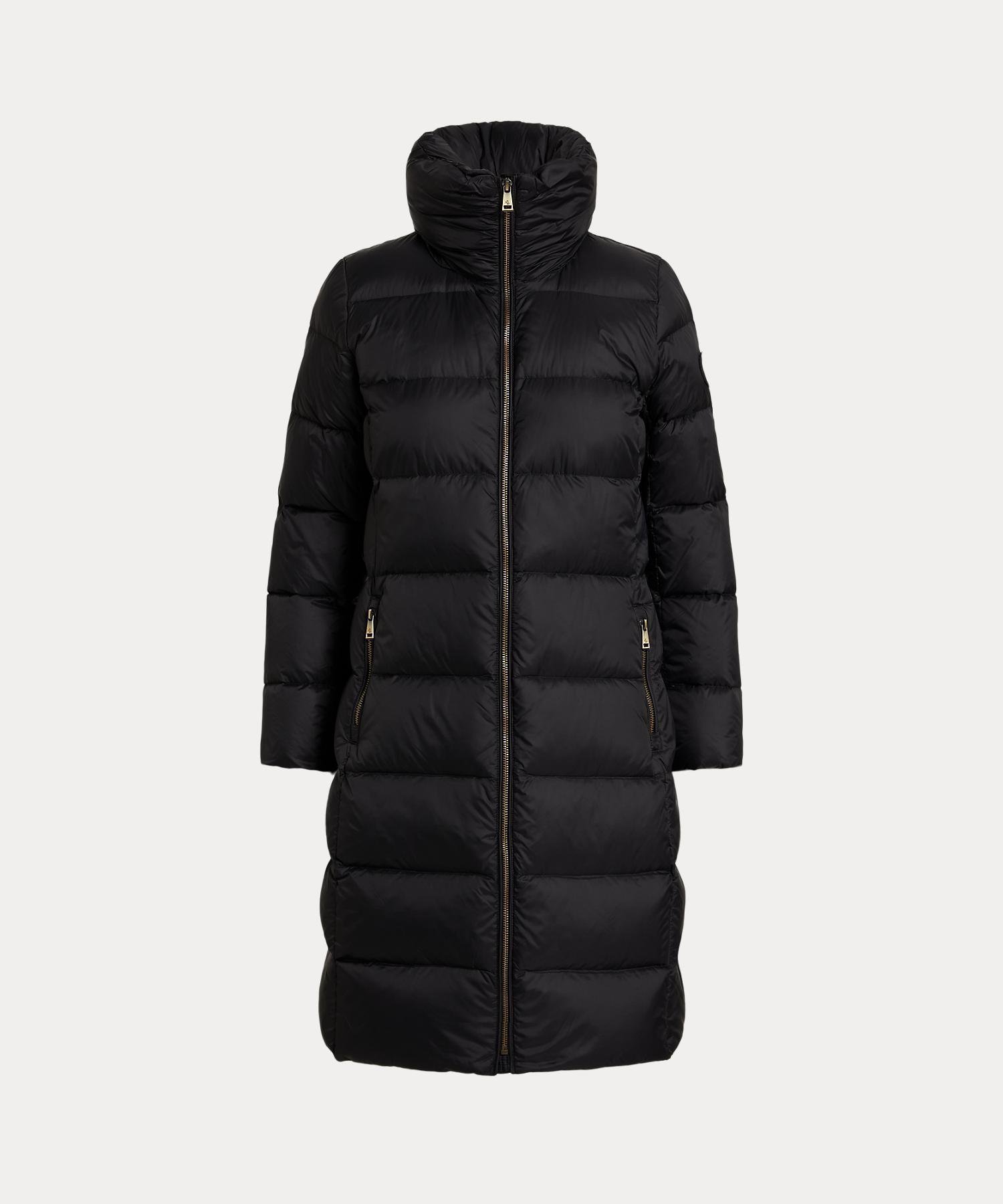 【ラルフローレン/RALPH LAUREN】のファネルネック キルテッド ダウン コート インテリア・キッズ・メンズ・レディースファッション・服の通販 founy(ファニー) 　ファッション　Fashion　レディースファッション　Fashion for Women　アウター　Coat / Outerwear Collection　コート・ロングコート・ピーコート　Long Coats, Peacoats & More　ダウンジャケット・軽量ダウン　Warm & Lightweight Down Jackets　キルティング　Quilted, Quilting　ストレート　Straight, Straight Cut　ダウン　Down, Puffer　パッチ　Patch, Appliqué　フィット　Fit, Slim Fit　フロント　Front, Front Design　長袖　Long Sleeve, Full Sleeve　001ブラック|ID: prp329100004825977 ipo3291000000035110466