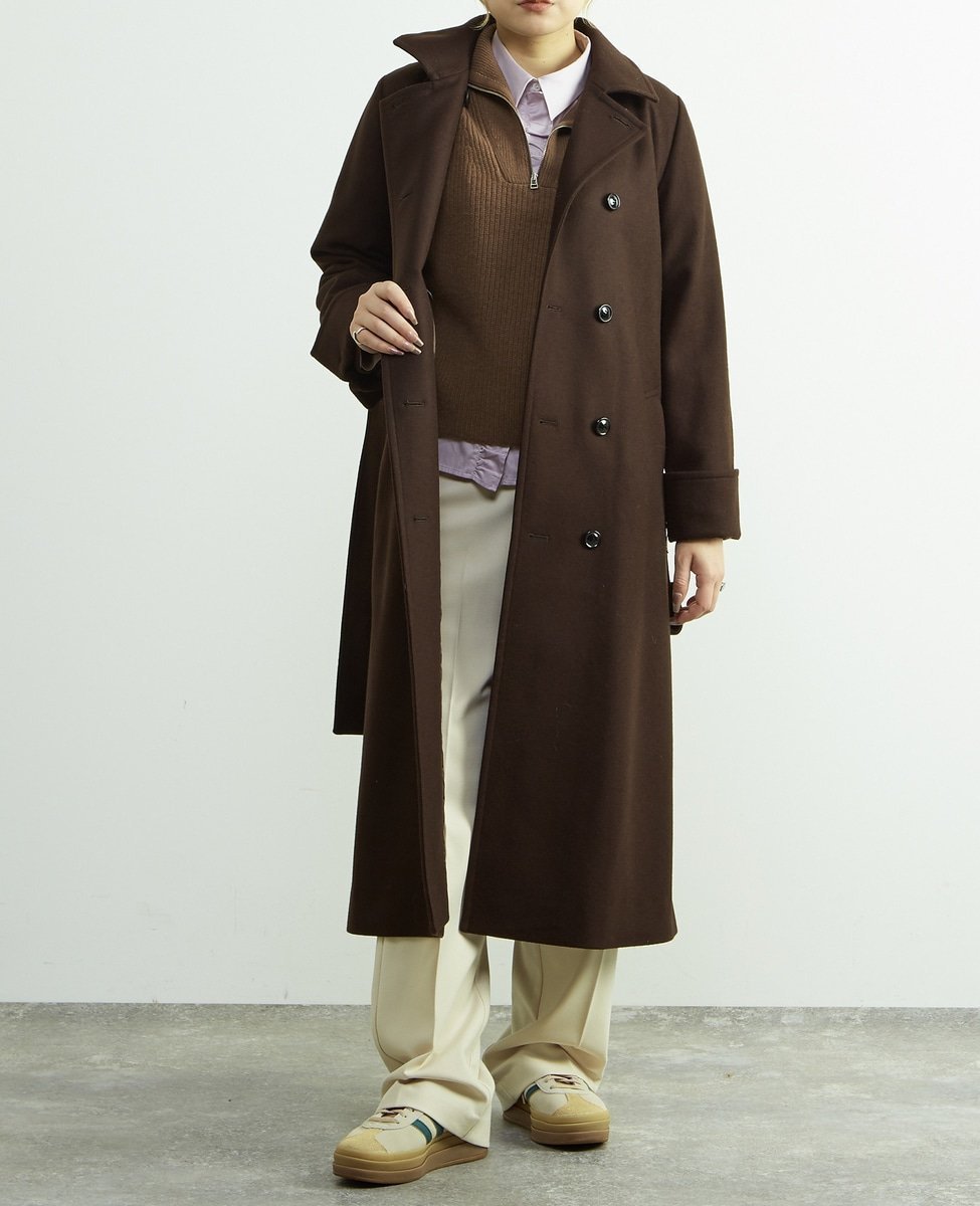 【ソフィット/Soffitto】の【定番】圧縮メルトンスタンドカラーコート 人気、トレンドファッション・服の通販 founy(ファニー) 　ファッション　Fashion　レディースファッション　Fashion for Women　アウター　Coat / Outerwear Collection　コート・ロングコート・ピーコート　Long Coats, Peacoats & More　スタンド　Stand Collar, Upright Stand　メルトン　Melton, Heavy Wool　人気　Popular, Best Seller　別注　Limited Edition, Custom Order　定番　Standard, Basic Item　 other-1|ID: prp329100004825979 ipo3291000000035110486