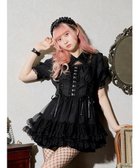 【ノエミ/NOEMIE】のレースアップチュールティアードセットアップ 黒|ID: prp329100004825981 ipo3291000000035161623