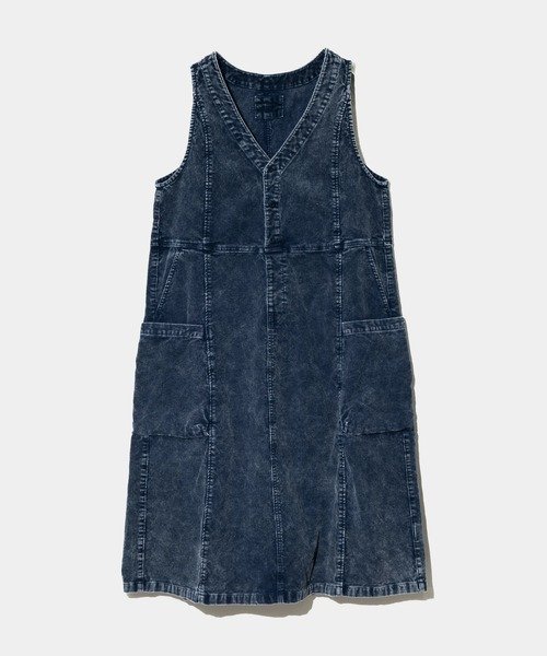 【ゴースローキャラバン/go slow caravan】のmililopiulu/ミリロピュール コーデュロイVカットジャンスカ (WOMENS) インテリア・キッズ・メンズ・レディースファッション・服の通販 founy(ファニー) 　ファッション　Fashion　レディースファッション　Fashion for Women　インナー　Innerwear　コーデュロイ　Corduroy, Cord Fabric　ジャンスカ　Jumper Skirt, Pinafore Dress　スウェット / スエット　Sweatshirt, Sweatwear　ストレート　Straight, Straight Cut　タートルネック　Turtleneck, High Neck　A/W・秋冬　Autumn/Winter　ネイビー|ID: prp329100004826002 ipo3291000000035110863