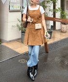 【フリーズマート/FREE'S MART】のロータックミニジャンパースカート 人気、トレンドファッション・服の通販 founy(ファニー) ファッション Fashion レディースファッション Fashion for Women スカート Skirts おすすめ Recommended / Our Picks シェイプ Shape, Slim Fit スクエア Square, Square Shape ソックス Socks, Hosiery トレンド Trend, Trending Now 今季 This Season, Current Season thumbnail キャメル|ID: prp329100004826008 ipo3291000000035110966