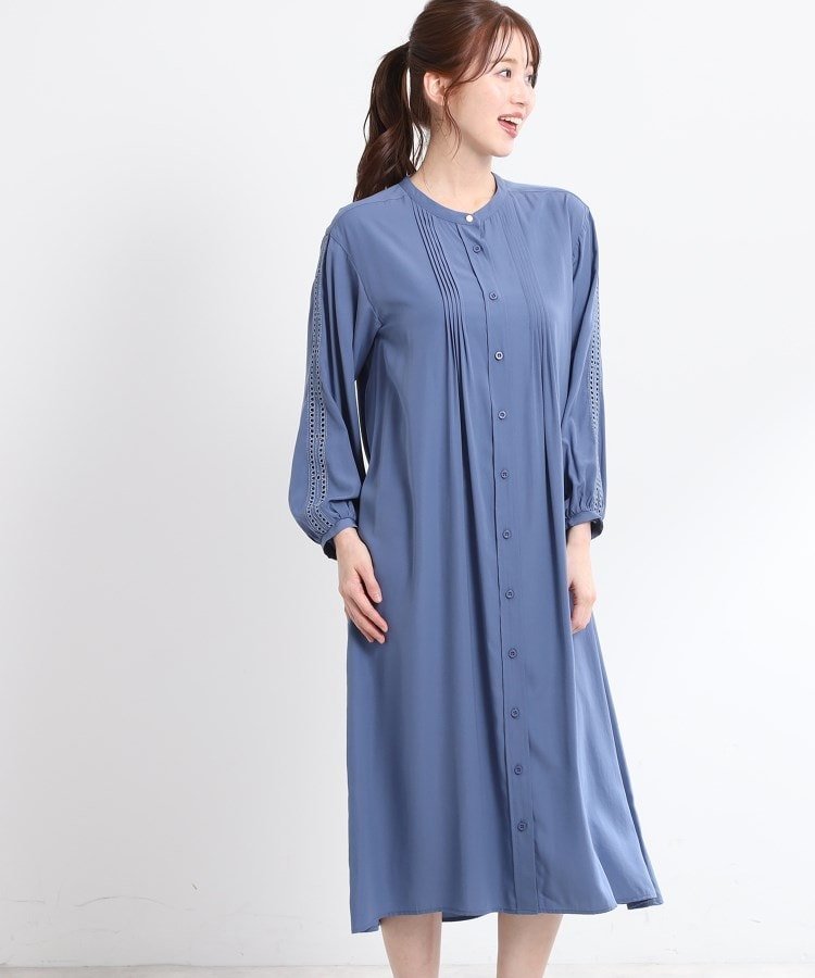 【リフレクト/Reflect】の【夏SALE/E-QUALITY/羽織にも◎】エンブロイダリーワンピース インテリア・キッズ・メンズ・レディースファッション・服の通販 founy(ファニー) 　ファッション　Fashion　レディースファッション　Fashion for Women　ワンピース　Dresses　スマート　Smart, Elegant　ポケット　Pocket, Pocket Detail　夏　Summer　羽織　Haori, Light Jacket　ブルー|ID: prp329100004826025 ipo3291000000035111402