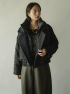 【ラシュッド/LASUD】のツイードドッキングデザインアウター 人気、トレンドファッション・服の通販 founy(ファニー) ファッション Fashion レディースファッション Fashion for Women アウター Coat / Outerwear Collection コンパクト Compact, Small Size シンプル Simple, Minimal ジャケット Jacket, Outerwear スタンド Stand Collar, Upright Stand スパンコール Sequins, Sequin Embellishment ダウン Down, Puffer ツイード Twill, Twill Weave エレガント 上品 Elegant thumbnail ネイビー|ID: prp329100004826036 ipo3291000000035111581