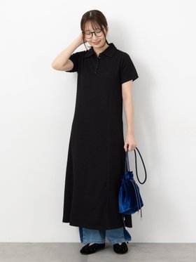 【テチチ/Te chichi】のカットジャガードポロワンピ 人気、トレンドファッション・服の通販 founy(ファニー) ファッション Fashion レディースファッション Fashion for Women ワンピース Dresses カットジャガード Cut Jacquard スリット Slit, Slit Detail |ID:prp329100004826040