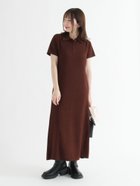 【テチチ/Te chichi】のカットジャガードポロワンピ 人気、トレンドファッション・服の通販 founy(ファニー) ファッション Fashion レディースファッション Fashion for Women ワンピース Dresses カットジャガード Cut Jacquard スリット Slit, Slit Detail thumbnail ブラウン|ID: prp329100004826040 ipo3291000000035111673