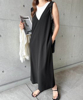 【アンドミー/andme】の梨地 ポンチ ストレッチ Vネック ワンピース 人気、トレンドファッション・服の通販 founy(ファニー) ファッション Fashion レディースファッション Fashion for Women ワンピース Dresses インナー Innerwear オケージョン Occasion Wear 洗える Machine Washable カットソー Cut and Sewn Top ジャケット Jacket, Outerwear ジョーゼット Georgette, Semi-Sheer Fabric ストレッチ Stretch, Stretchy Fabric セットアップ Set-Up, Coordinated Outfit ノースリーブ Sleeveless, No-Sleeve バランス Balance, Style Balance ボーダー Border, Stripe ポケット Pocket, Pocket Detail 楽ちん Easy Fit, Comfortable ワーク Workwear, Utility Style おすすめ Recommended / Our Picks |ID:prp329100004826046