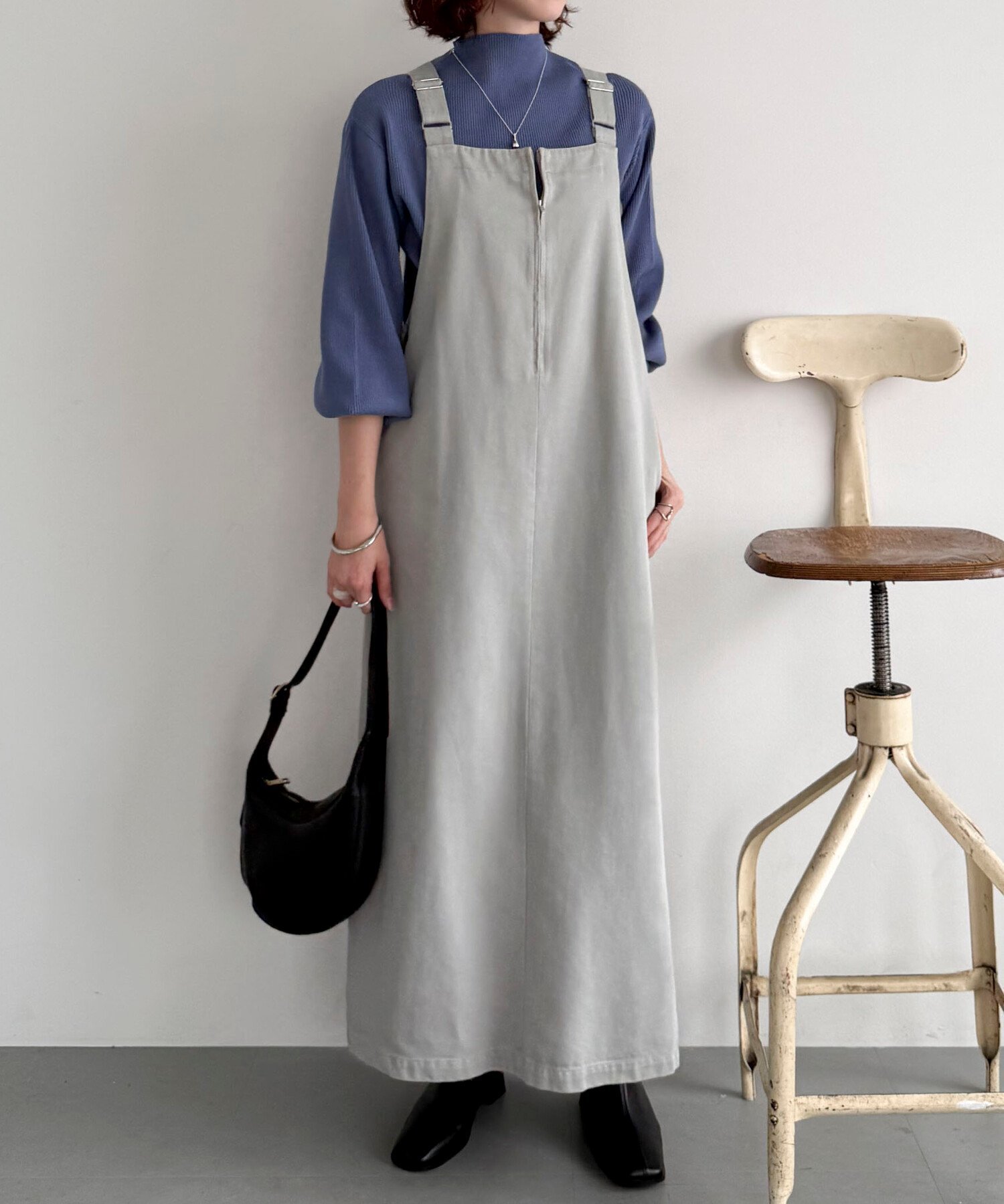 【ドゥ アルシーヴ/Doux archives】のピグメント加工フロントZIPジャンスカ インテリア・キッズ・メンズ・レディースファッション・服の通販 founy(ファニー) 　ファッション　Fashion　レディースファッション　Fashion for Women　インナー　Innerwear　フロント　Front, Front Design　ポケット　Pocket, Pocket Detail　ラップ　Wrap, Wrap Design　ロング　Long, Long-Length　おすすめ　Recommended / Our Picks　GRAY|ID: prp329100004826048 ipo3291000000035111878