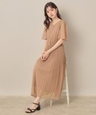 【クチュール ブローチ/Couture Brooch】の【二の腕カバー・楽ちん・通勤】シフォンプリーツワンピース 人気、トレンドファッション・服の通販 founy(ファニー) ファッション Fashion レディースファッション Fashion for Women ワンピース Dresses シアー Sheer, See-Through シフォン Chiffon, Lightweight Fabric スマート Smart, Elegant フレア Flare, Flared プリント Print, Printed Pattern プリーツ Pleats, Pleated ポケット Pocket, Pocket Detail 楽ちん Easy Fit, Comfortable 夏 Summer ビジネス 仕事 通勤 Business / Work / Commuting 2025年 2025 2025春夏・S/S Spring/Summer 2025 SS25 thumbnail ピンクベージュ|ID: prp329100004826051 ipo3291000000035111907