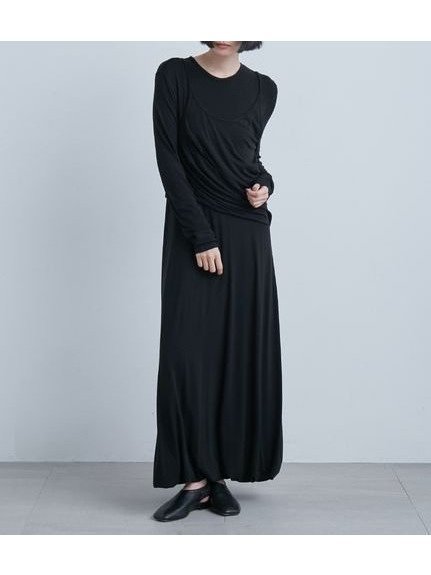 【ミースロエ/MIESROHE】のレイヤードドレープカットOP インテリア・キッズ・メンズ・レディースファッション・服の通販 founy(ファニー) 　ファッション　Fashion　レディースファッション　Fashion for Women　ワンピース　Dresses　10月号　October Issue　キャミソール　Camisole, Spaghetti Strap Top　スマート　Smart, Elegant　ドレープ　Drape, Draping Fabric　雑誌　Magazine, Fashion Magazine　BLK[009]|ID: prp329100004826067 ipo3291000000035112224