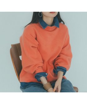 【スタディオ クリップ/studio CLIP】の12ゲージアソートバルーンスリーブニットプルオーバー 人気、トレンドファッション・服の通販 founy(ファニー) ファッション Fashion レディースファッション Fashion for Women トップス・カットソー Cut & Sew Tops ニット Knit Tops & Sweaters カジュアルプルオーバー・ニットトップス Pullovers & Knit Tops / Casual Pullovers スリーブ Sleeve, Long Sleeve / Short Sleeve デニム Denim, Jeans Material ハイネック High Neck, Mock Neck バルーン Balloon, Balloon Silhouette フェミニン Feminine, Girly ボーダー Border, Stripe 今季 This Season, Current Season 無地 Plain, Solid Color |ID:prp329100004826078