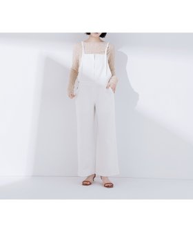 【ナチュラル ビューティー ベーシック/NATURAL BEAUTY BASIC】のデニムオールインワン 人気、トレンドファッション・服の通販 founy(ファニー) ファッション Fashion レディースファッション Fashion for Women ワンピース Dresses オールインワン・ワンピース Dresses and Jumpsuits デニム Denim, Jeans Material フロント Front, Front Design ブリーチ Bleach, Washed Finish リラックス Relax, Relaxed Fit ワーク Workwear, Utility Style エレガント 上品 Elegant |ID:prp329100004826080