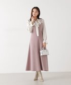 【プロポーション ボディドレッシング/PROPORTION BODY DRESSING】の《EDIT COLOGNE》ラッフルタイドッキングワンピース 人気、トレンドファッション・服の通販 founy(ファニー) ファッション Fashion レディースファッション Fashion for Women ワンピース Dresses おすすめ Recommended / Our Picks シアー Sheer, See-Through ストライプ Stripe, Striped Pattern スリーブ Sleeve, Long Sleeve / Short Sleeve フェミニン Feminine, Girly フロント Front, Front Design ラッフル Ruffle, Frill 春 Spring thumbnail ホワイト×ピンク|ID: prp329100004826084 ipo3291000000035133854