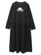 【ピンクハウス/PINK HOUSE】の幸見うさぎ刺繍スムースワンピース 人気、トレンドファッション・服の通販 founy(ファニー) ファッション Fashion レディースファッション Fashion for Women ワンピース Dresses フロント Front, Front Design モチーフ Motif, Design Theme ワンポイント One Point, Statement Accent 春 Spring thumbnail クロ|ID: prp329100004826086 ipo3291000000035133884