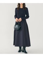 【コカ/COCA】の上品エンボスニットドッキングワンピース 人気、トレンドファッション・服の通販 founy(ファニー) ファッション Fashion レディースファッション Fashion for Women ワンピース Dresses エレガント 上品 Elegant thumbnail Navy|ID: prp329100004826104 ipo3291000000035112607