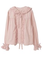 【ピンクハウス/PINK HOUSE】のうさぎの耳フード付きローンブラウス 人気、トレンドファッション・服の通販 founy(ファニー) ファッション Fashion レディースファッション Fashion for Women トップス・カットソー Cut & Sew Tops シャツ・ブラウス・オフィスカジュアル Elegant Blouses & Button-Ups フリル Frill, Ruffle フロント Front, Front Design リボン Ribbon, Bow thumbnail ピンク|ID: prp329100004826105 ipo3291000000035112631