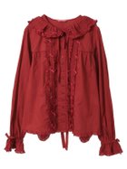 【ピンクハウス/PINK HOUSE】のうさぎの耳フード付きローンブラウス 人気、トレンドファッション・服の通販 founy(ファニー) ファッション Fashion レディースファッション Fashion for Women トップス・カットソー Cut & Sew Tops シャツ・ブラウス・オフィスカジュアル Elegant Blouses & Button-Ups フリル Frill, Ruffle フロント Front, Front Design リボン Ribbon, Bow thumbnail アカ|ID: prp329100004826105 ipo3291000000035112634