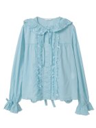 【ピンクハウス/PINK HOUSE】のうさぎの耳フード付きローンブラウス 人気、トレンドファッション・服の通販 founy(ファニー) ファッション Fashion レディースファッション Fashion for Women トップス・カットソー Cut & Sew Tops シャツ・ブラウス・オフィスカジュアル Elegant Blouses & Button-Ups フリル Frill, Ruffle フロント Front, Front Design リボン Ribbon, Bow thumbnail ソライロ|ID: prp329100004826105 ipo3291000000035112635