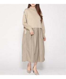 【グレディブリリアン/Gready Brilliant】のGready Brilliant/2_ベスト×ニットOPset 人気、トレンドファッション・服の通販 founy(ファニー) ファッション Fashion レディースファッション Fashion for Women アウター Coat / Outerwear Collection トップス・カットソー Cut & Sew Tops ニット Knit Tops & Sweaters ベスト&ジレ / 重ね着スタイル Vests & Gilets ドッキング Docking, Mixed Material ベスト Vest, Waistcoat ポケット Pocket, Pocket Detail リボン Ribbon, Bow ワイド Wide, Wide Fit |ID:prp329100004826107