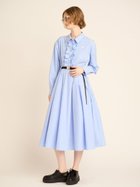 【ファーファー/FURFUR】の【限定サイズ】ベルト付きフリルシャツワンピース SAX[083]|ID: prp329100004826120 ipo3291000000035134398