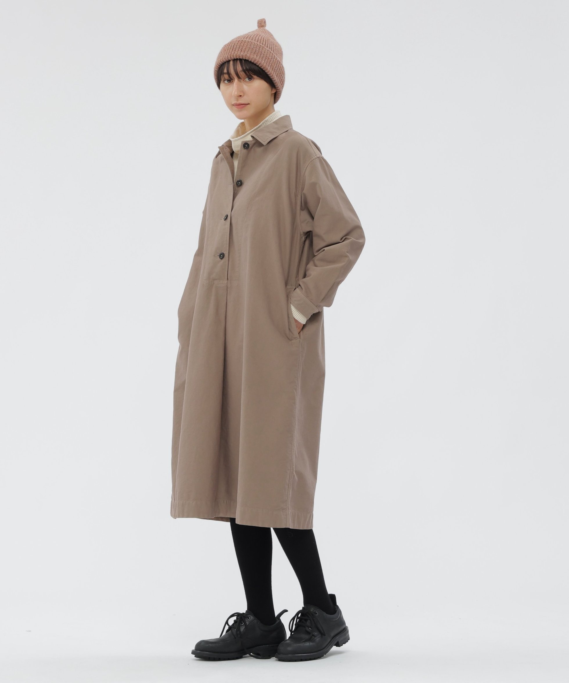 【マーガレットハウエル/MARGARET HOWELL】のGARMENT DYE COTTON MOLESKIN DRESS 人気、トレンドファッション・服の通販 founy(ファニー) 　ファッション　Fashion　レディースファッション　Fashion for Women　ワンピース　Dresses　フォーマル・パーティードレス・結婚式用ドレス　Elegant & Casual Dresses　カフス　Cuff Design　ドレス　Dress, One-Piece　ポケット　Pocket, Pocket Detail　ワーク　Workwear, Utility Style　ヴィンテージ　Vintage Style　エレガント 上品　Elegant　 other-1|ID: prp329100004826123 ipo3291000000035112894