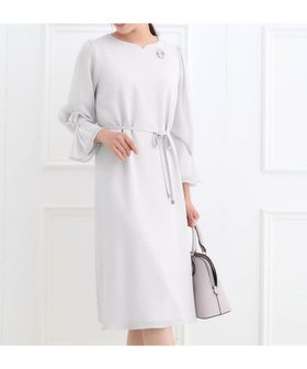 【リフレクト/Reflect】の【フォーマル/入卒/付属リボン付き】スリーブデザインジョーゼットワンピース 人気、トレンドファッション・服の通販 founy(ファニー) ファッション Fashion レディースファッション Fashion for Women ワンピース Dresses アクセサリー Fashion Accessories シフォン Chiffon, Lightweight Fabric ジョーゼット Georgette, Semi-Sheer Fabric ストレッチ Stretch, Stretchy Fabric スマート Smart, Elegant セレモニー Ceremony フォーマル Formal, Dressy ポケット Pocket, Pocket Detail リボン Ribbon, Bow |ID:prp329100004826136