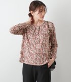 【ニューヨーカー/NEWYORKER】のポリエステル強撚スムース ランダムレーンプリント ボウタイプルオーバー 人気、トレンドファッション・服の通販 founy(ファニー) ファッション Fashion レディースファッション Fashion for Women トップス・カットソー Cut & Sew Tops カジュアルプルオーバー・ニットトップス Pullovers & Knit Tops / Casual Pullovers アクセサリー Fashion Accessories イエロー Yellow カラフル Colorful Design シンプル Simple, Minimal スクエア Square, Square Shape 長袖 Long Sleeve, Full Sleeve プリント Print, Printed Pattern モダン Modern, Contemporary モチーフ Motif, Design Theme ランダム Random, Irregular ロング Long, Long-Length A/W・秋冬 Autumn/Winter エレガント 上品 Elegant thumbnail グレージュ|ID: prp329100004826146 ipo3291000000035113355