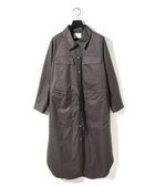 【マーコート/MARcourt】のMIDIUMISOLID for Ladies ワークシャツワンピース 人気、トレンドファッション・服の通販 founy(ファニー) ファッション Fashion レディースファッション Fashion for Women ワンピース Dresses シャツワンピース / 1枚で着映えコーデ Shirt Dresses ツイル Twist, Twisted Detail トレンド Trend, Trending Now フロント Front, Front Design ポケット Pocket, Pocket Detail ミリタリー Military, Army Style レギュラー Regular, Standard Fit ワッシャー Washer, Crinkled Finish エレガント 上品 Elegant 無地 Plain, Solid Color 長袖 Long Sleeve, Full Sleeve thumbnail チャコールグレー|ID: prp329100004826149 ipo3291000000035113382