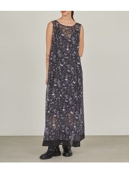 【スタイリング/styling】の【styling/×KEITA MARUYAMA】シアージャガードワンピース インテリア・キッズ・メンズ・レディースファッション・服の通販 founy(ファニー) 　ファッション　Fashion　レディースファッション　Fashion for Women　ワンピース　Dresses　インナー　Innerwear　カッティング　Cutting Detail　コレクション　Collection, Seasonal Line　ジャケット　Jacket, Outerwear　スペシャル　Special, Limited Edition　チャーム　Charm, Pendant　ドッキング　Docking, Mixed Material　人気　Popular, Best Seller　ポケット　Pocket, Pocket Detail　モチーフ　Motif, Design Theme　モノトーン　Monotone, Black and White　夏　Summer　BLK[009]|ID: prp329100004826166 ipo3291000000035113653