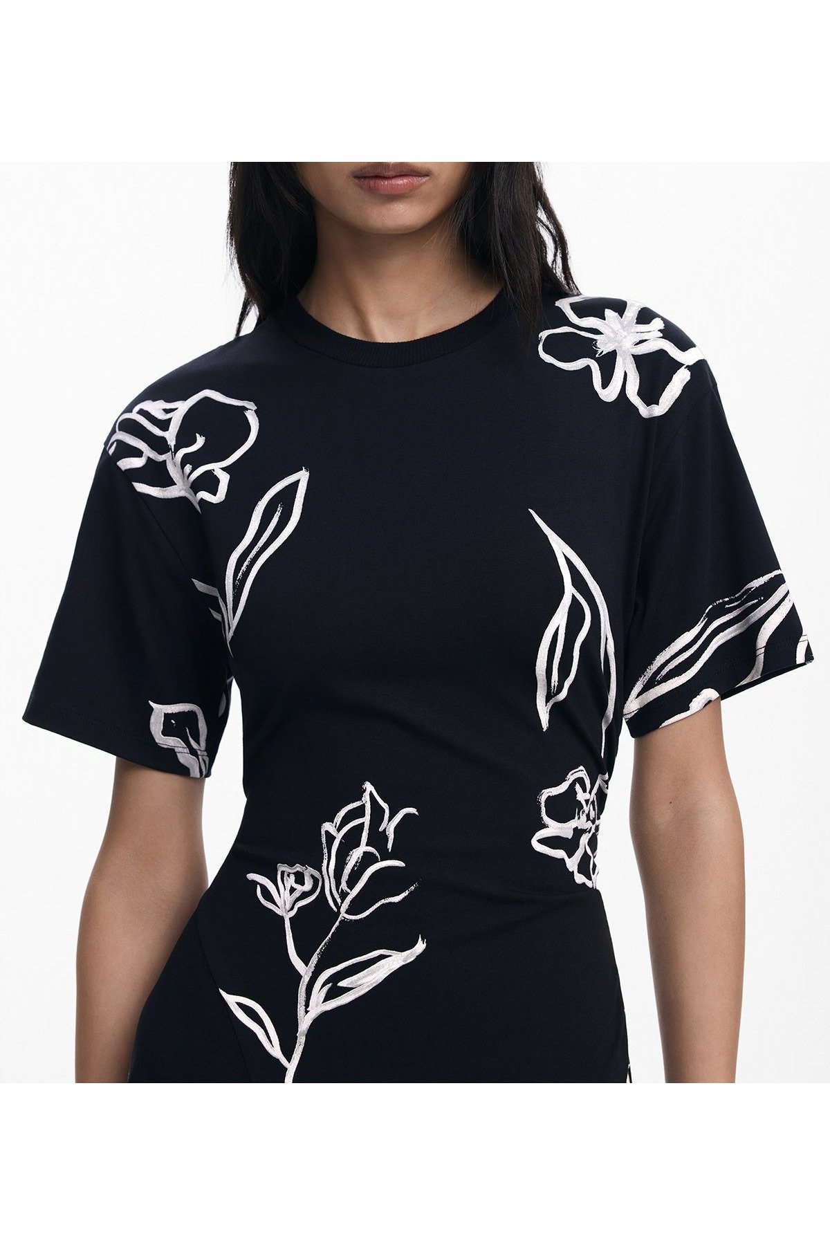 【デシグアル/Desigual】のフローラルラインアートアシンメトリードレス 結婚式 二次会 フォーマル 人気、トレンドファッション・服の通販 founy(ファニー) ファッション Fashion レディースファッション Fashion for Women ワンピース Dresses フォーマル・パーティードレス・結婚式用ドレス Elegant & Casual Dresses アクセサリー Fashion Accessories アシンメトリー Asymmetrical Style エレガント 上品 Elegant カラフル Colorful Design ショート Short, Short Length シンプル Simple, Minimal スリーブ Sleeve, Long Sleeve / Short Sleeve ドレス Dress, One-Piece 手描き Hand-Drawn, Illustrated バタフライ Butterfly, Butterfly Motif パターン Pattern, Design Print フォーマル Formal, Dressy モダン Modern, Contemporary モチーフ Motif, Design Theme モノトーン Monotone, Black and White ラウンド Round, Round Neck 結婚式 Wedding 二次会 After Party other-1|ID: prp329100004826168 ipo3291000000035113702