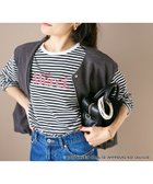 【ルクールブラン/le.coeur blanc】の【HELLO KITTY】Merci刺繍ボーダーロンT 人気、トレンドファッション・服の通販 founy(ファニー) ファッション Fashion レディースファッション Fashion for Women トップス・カットソー Cut & Sew Tops ロングTシャツ・Tシャツ Longline T-Shirts & Tees スリット Slit, Slit Detail ボーダー Border, Stripe thumbnail ブラック柄|ID: prp329100004826188 ipo3291000000035114001