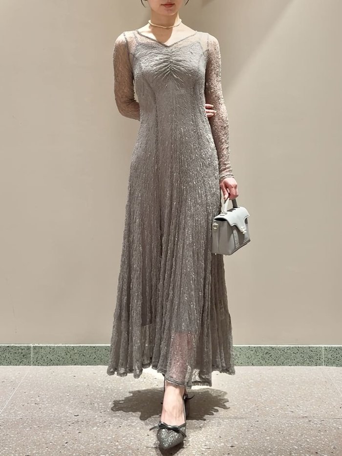 【スナイデル/SNIDEL】のフロントギャザーレースドレス インテリア・キッズ・メンズ・レディースファッション・服の通販 founy(ファニー) https://founy.com/ ファッション Fashion レディースファッション Fashion for Women ワンピース Dresses フォーマル・パーティードレス・結婚式用ドレス Elegant & Casual Dresses インナー Innerwear ウェーブ Wavy Pattern エレガント 上品 Elegant オケージョン Occasion Wear クラッチ Clutch, Clutch Bag 今季 This Season, Current Season ジャケット Jacket, Outerwear ジュエリー Jewelry, Accessories ストレッチ Stretch, Stretchy Fabric スマート Smart, Elegant デコルテ Décolleté, Neckline ドレス Dress, One-Piece パターン Pattern, Design Print フィット Fit, Slim Fit フレア Flare, Flared リュクス Luxury, Elegant, High-End, Chic リラックス Relax, Relaxed Fit レース Lace, Lace Fabric ロング Long, Long-Length おすすめ Recommended / Our Picks |ID: prp329100004826190 ipo3291000000035160512