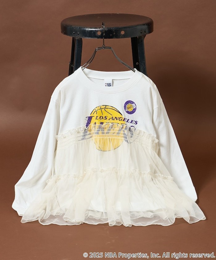 【フリークスストア/FREAK'S STORE】のNBAチュールフリル ロンT 25AW 人気、トレンドファッション・服の通販 founy(ファニー) 　ファッション　Fashion　レディースファッション　Fashion for Women　トップス・カットソー　Cut & Sew Tops　ロングTシャツ・Tシャツ　Longline T-Shirts & Tees　2025年　2025　2025-2026秋冬・A/W　Autumn/Winter 2025–26 AW25–26　冬　Winter / This Winter　チュール　Tulip, Tulip Motif　トレンド　Trend, Trending Now　プリント　Print, Printed Pattern　リメイク　Remake, Reconstructed　A/W・秋冬　Autumn/Winter　 other-1|ID: prp329100004826201 ipo3291000000035139218