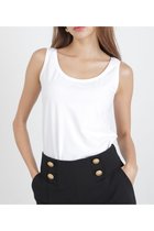 【ピンキーアンドダイアン/Pinky&Dianne】のストレッチポンチタンクトップ 人気、トレンドファッション・服の通販 founy(ファニー) ファッション Fashion レディースファッション Fashion for Women インナー Innerwear カットソー Cut and Sewn Top シアー Sheer, See-Through ショルダー Shoulder, Shoulder Strap ストレッチ Stretch, Stretchy Fabric タンク Tank Top, Sleeveless Top デコルテ Décolleté, Neckline ラウンド Round, Round Neck エレガント 上品 Elegant thumbnail ホワイト|ID: prp329100004826202 ipo3291000000035114149