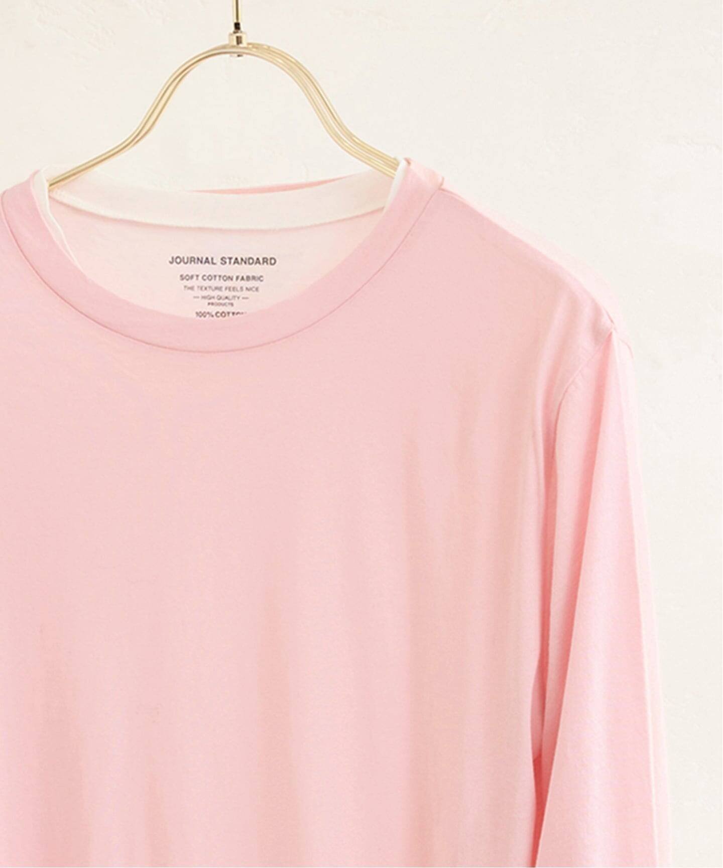 【ジャーナルスタンダード/JOURNAL STANDARD】の《追加》ソフトコットンシアーロンT インテリア・キッズ・メンズ・レディースファッション・服の通販 founy(ファニー) 　ファッション　Fashion　レディースファッション　Fashion for Women　トップス・カットソー　Cut & Sew Tops　ロングTシャツ・Tシャツ　Longline T-Shirts & Tees　スマート　Smart, Elegant　ピンク|ID: prp329100004826206 ipo3291000000035114201