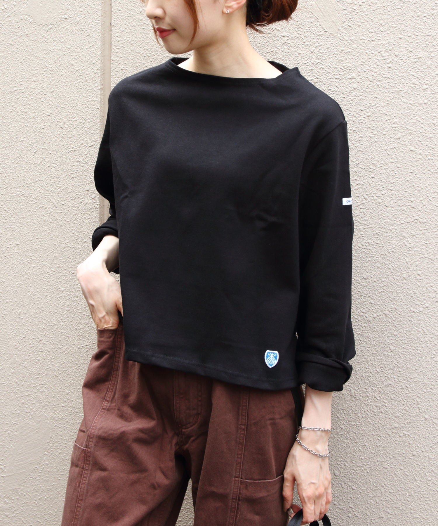 【ステップス/STEPS】のORCIVAL/ORCIVAL/BOAT NECK LONG SLEEVE インテリア・キッズ・メンズ・レディースファッション・服の通販 founy(ファニー) 　ファッション　Fashion　レディースファッション　Fashion for Women　トップス・カットソー　Cut & Sew Tops　アクセサリー　Fashion Accessories　BLACK|ID: prp329100004826222 ipo3291000000035114435