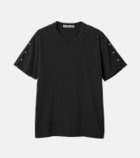 【ルシェル ブルー/LE CIEL BLEU】のボクシーTシャツwパールエンベリッシュメント / Boxy T-shirt w/Pearl Embellishment 人気、トレンドファッション・服の通販 founy(ファニー) ファッション Fashion レディースファッション Fashion for Women トップス・カットソー Cut & Sew Tops シャツ・ブラウス・オフィスカジュアル Elegant Blouses & Button-Ups ロングTシャツ・Tシャツ Longline T-Shirts & Tees アクセサリー Fashion Accessories スリット Slit, Slit Detail バランス Balance, Style Balance パール Pearl, Pearl Accent エレガント 上品 Elegant thumbnail ブラック|ID: prp329100004826228 ipo3291000000035114551