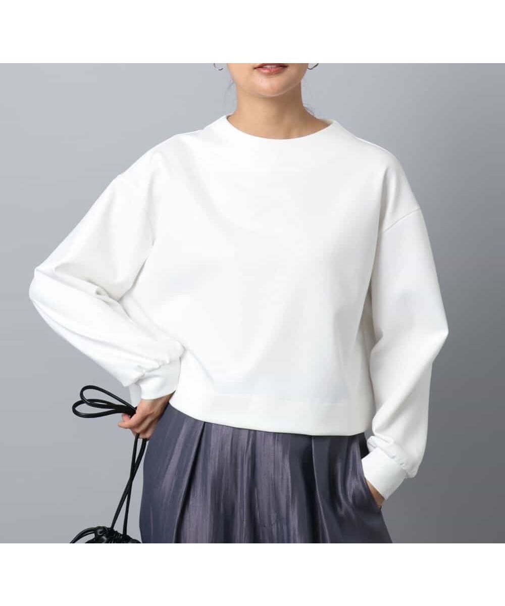 【エムケイ ミッシェルクラン/MK MICHEL KLEIN】のバッグファスナーデザイン ポンチカットソー/洗える 人気、トレンドファッション・服の通販 founy(ファニー) ファッション Fashion レディースファッション Fashion for Women トップス・カットソー Cut & Sew Tops カットソー・ベーシックTシャツ Cut-and-Sewn Tops / Stretch Tees & Basics カットソー Cut and Sewn Top クロップド Cropped, Short Length バランス Balance, Style Balance プリーツ Pleats, Pleated ワイド Wide, Wide Fit ビジネス 仕事 通勤 Business / Work / Commuting 冬 Winter / This Winter 夏 Summer 春 Spring 洗える Machine Washable 秋 Autumn other-1|ID: prp329100004826248 ipo3291000000035114856