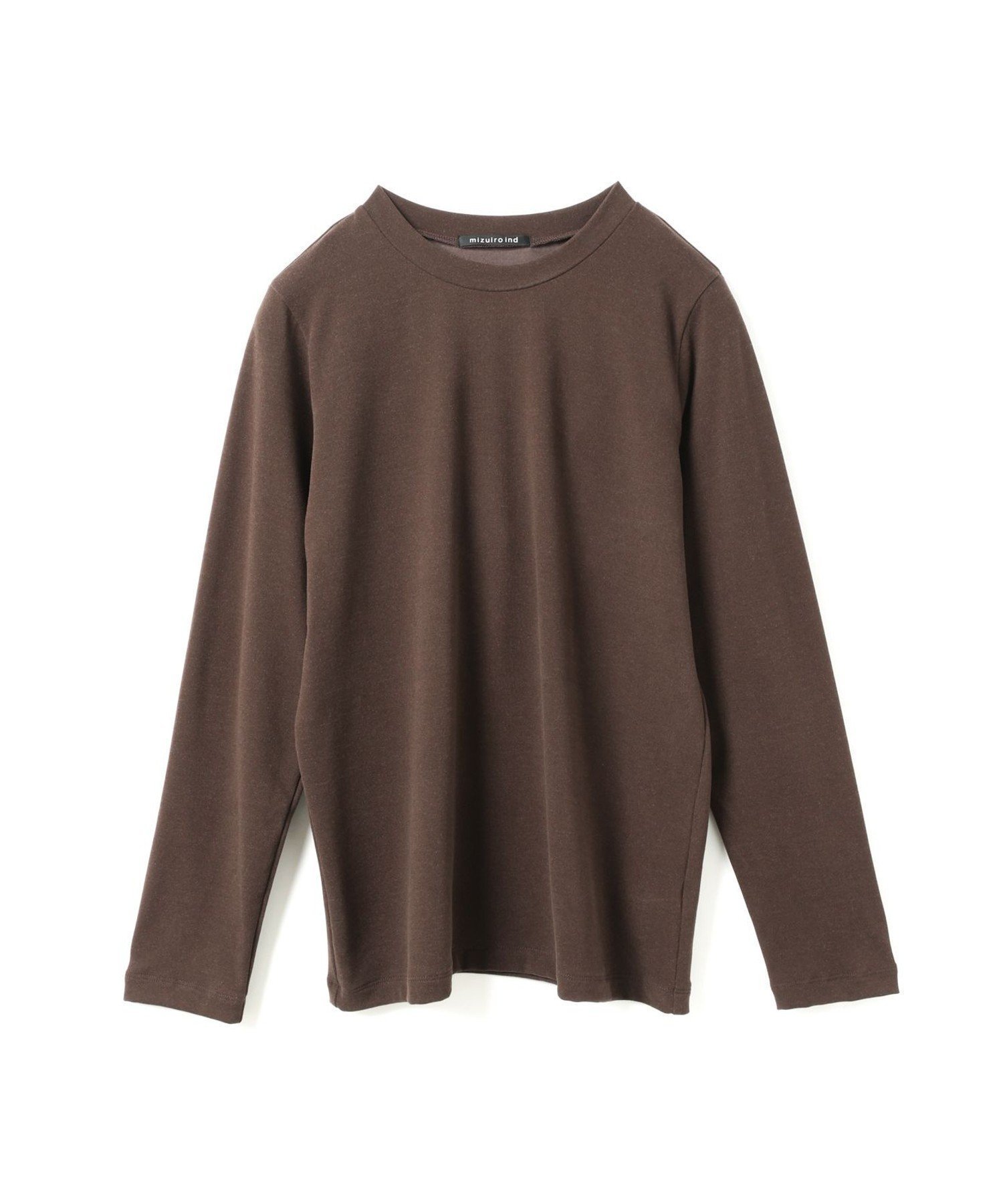 【マーコート/MARcourt】のmizuiro ind スリーレイヤードコンパクトTシャツ インテリア・キッズ・メンズ・レディースファッション・服の通販 founy(ファニー) 　ファッション　Fashion　レディースファッション　Fashion for Women　トップス・カットソー　Cut & Sew Tops　シャツ・ブラウス・オフィスカジュアル　Elegant Blouses & Button-Ups　ロングTシャツ・Tシャツ　Longline T-Shirts & Tees　インナー　Innerwear　ウォーム　Warm Fabric　カットソー　Cut and Sewn Top　シンプル　Simple, Minimal　ストレッチ　Stretch, Stretchy Fabric　ベーシック　Basic, Essential　ポケット　Pocket, Pocket Detail　無地　Plain, Solid Color　長袖　Long Sleeve, Full Sleeve　ブラウン|ID: prp329100004826266 ipo3291000000035115123