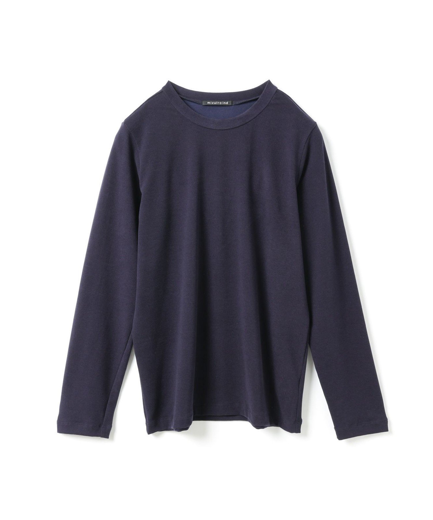 【マーコート/MARcourt】のmizuiro ind スリーレイヤードコンパクトTシャツ インテリア・キッズ・メンズ・レディースファッション・服の通販 founy(ファニー) 　ファッション　Fashion　レディースファッション　Fashion for Women　トップス・カットソー　Cut & Sew Tops　シャツ・ブラウス・オフィスカジュアル　Elegant Blouses & Button-Ups　ロングTシャツ・Tシャツ　Longline T-Shirts & Tees　インナー　Innerwear　ウォーム　Warm Fabric　カットソー　Cut and Sewn Top　シンプル　Simple, Minimal　ストレッチ　Stretch, Stretchy Fabric　ベーシック　Basic, Essential　ポケット　Pocket, Pocket Detail　無地　Plain, Solid Color　長袖　Long Sleeve, Full Sleeve　ネイビー|ID: prp329100004826266 ipo3291000000035115124