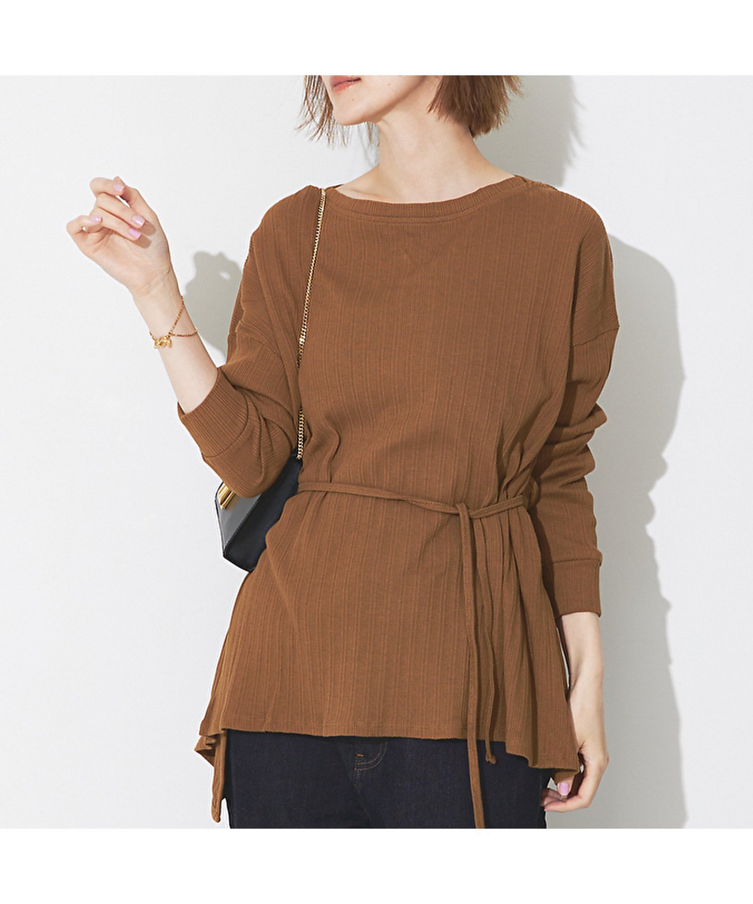 【ルージュヴィフラクレ/Rouge vif la cle】の3WAYテレコプルオーバー 人気、トレンドファッション・服の通販 founy(ファニー) 　ファッション　Fashion　レディースファッション　Fashion for Women　トップス・カットソー　Cut & Sew Tops　カジュアルプルオーバー・ニットトップス　Pullovers & Knit Tops / Casual Pullovers　ツイスト　Tweed, Tweed Fabric　テレコ　Ribbed, Rib Stitch　 other-1|ID: prp329100004826297 ipo3291000000035115580