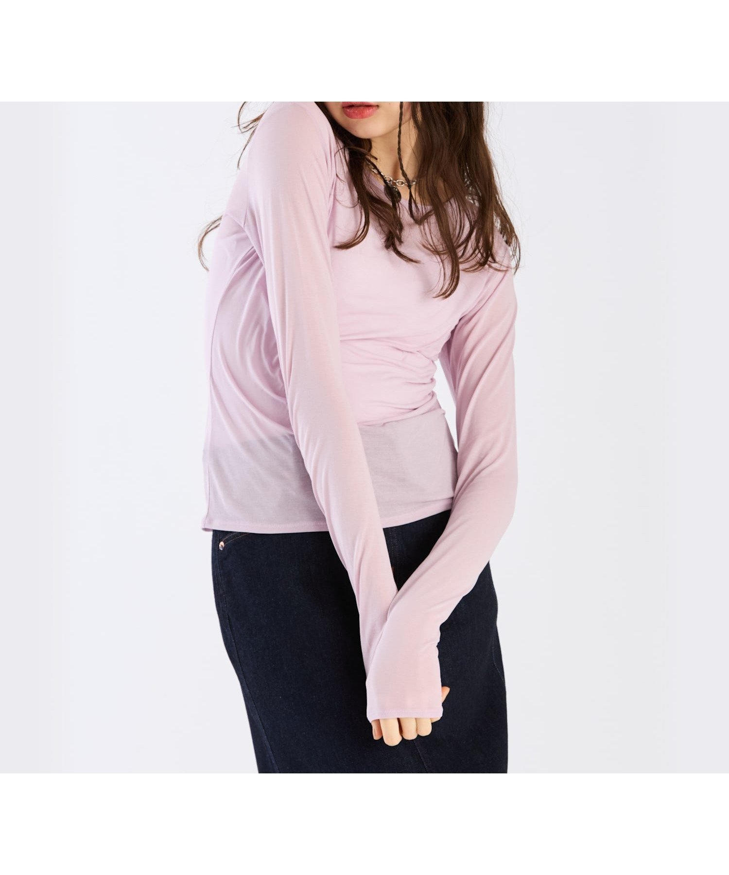 【アニエスベー ファム/agnes b. FEMME】のシアーロングTシャツ 人気、トレンドファッション・服の通販 founy(ファニー) 　ファッション　Fashion　レディースファッション　Fashion for Women　トップス・カットソー　Cut & Sew Tops　シャツ・ブラウス・オフィスカジュアル　Elegant Blouses & Button-Ups　ロングTシャツ・Tシャツ　Longline T-Shirts & Tees　おすすめ　Recommended / Our Picks　インナー　Innerwear　キャミソール　Camisole, Spaghetti Strap Top　シアー　Sheer, See-Through　シンプル　Simple, Minimal　ダウン　Down, Puffer　デニム　Denim, Jeans Material　トレンド　Trend, Trending Now　フィット　Fit, Slim Fit　 other-1|ID: prp329100004826299 ipo3291000000035206111