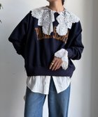 【ドゥドゥ/DouDou】の【WEB限定】ロゴプリントラグランワイドプルオーバー 人気、トレンドファッション・服の通販 founy(ファニー) ファッション Fashion レディースファッション Fashion for Women トップス・カットソー Cut & Sew Tops カジュアルプルオーバー・ニットトップス Pullovers & Knit Tops / Casual Pullovers 洗える Machine Washable シンプル Simple, Minimal ジーンズ Jeans, Denim Pants スニーカー Sneakers, Trainers スマート Smart, Elegant スリーブ Sleeve, Long Sleeve / Short Sleeve なめらか Smooth, Silky Texture フロント Front, Front Design プリント Print, Printed Pattern ワイド Wide, Wide Fit A/W・秋冬 Autumn/Winter 冬 Winter / This Winter 再入荷 Restock / Back in Stock 2025年 2025 2025-2026秋冬・A/W Autumn/Winter 2025–26 AW25–26 thumbnail ネイビー|ID: prp329100004826308 ipo3291000000035115672